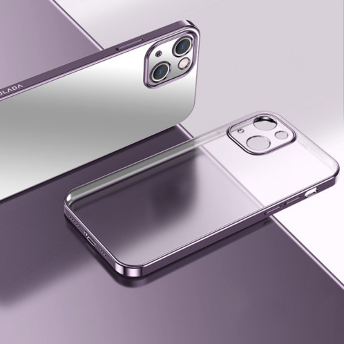 Etui de protection TPU ultra-mince ultra-mince de Sulada Electroplant pour iPhone 13 (violet) SS801D197-38