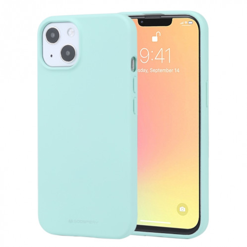 Soft Soft Soft Soft Liquid TPU Étui souple pour iPhone 13 (Mint Green) SG902E342-37