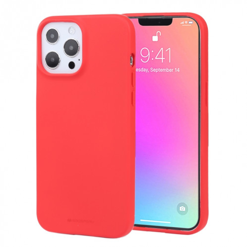 Coque souple liquide TPU Soft Soft TPU pour iPhone 13 Pro (rouge) SG903A1222-37