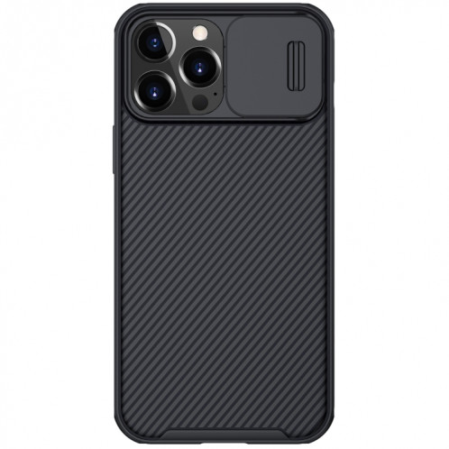Nillkin Black Mirror Pro Series Camshield Couverture complète Étui de téléphone résistant à la poussière anti-poussière pour iPhone 13 Pro (Noir) SN903A477-38