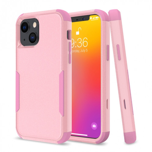 TPU + PC TPU + PC TPUTER pour iPhone 13 (rose) SH002E1388-36