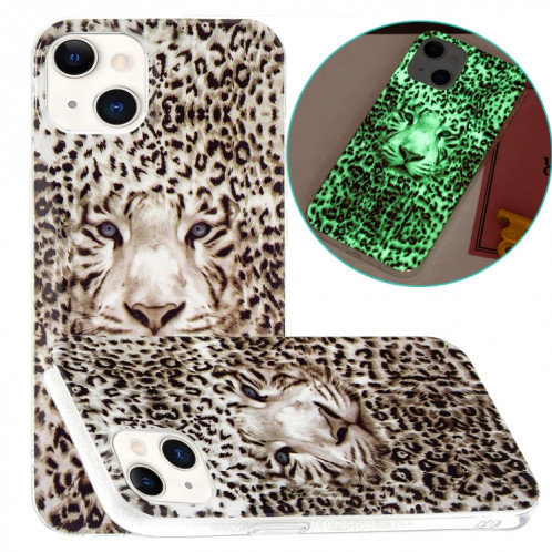 Coque de protection molle de TPU lumineuse pour iPhone 13 (tigre léopard) SH302J369-35