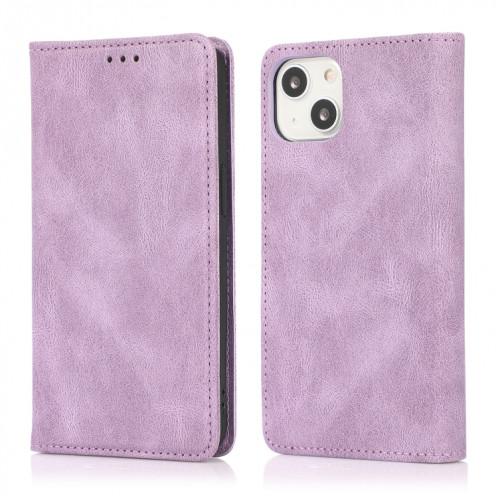 Horizontal Texture Horizontal Texture Horizontal Texture Horizons avec support et carte de portefeuille et portefeuille pour iPhone 13 Pro (violet) SH703D721-37