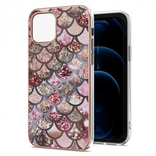 Motif de galvanoplastie IMD TPU Case antichoc pour iPhone 13 (balances roses) SH602A1677-35