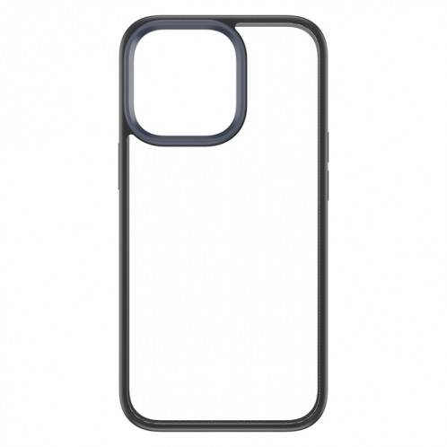 PC + TPU UDUN Cas de protection transparent pour iPhone 13 Pro (Noir) SR603A957-37