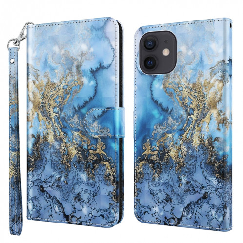 Motif de peinture 3D Horizontal Flip TPU + Coque en cuir PU avec support et carte de portefeuilles et portefeuille pour iPhone 13 Pro (Voie lactée) SH403D181-37