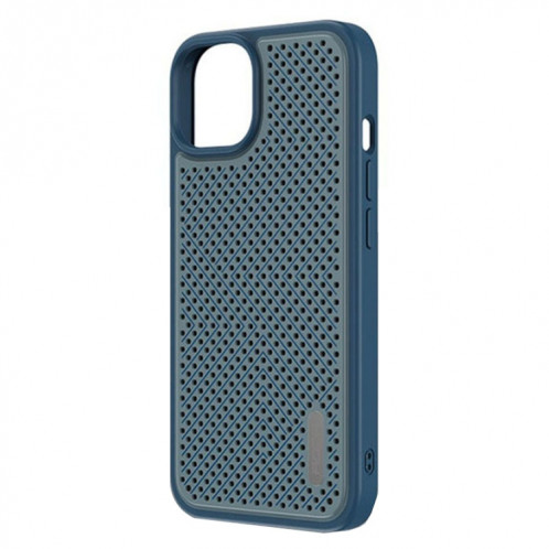 Coque TPU ultra-mince de dissipation de graphène de roche pour iPhone 13 (bleu) SR102B78-35