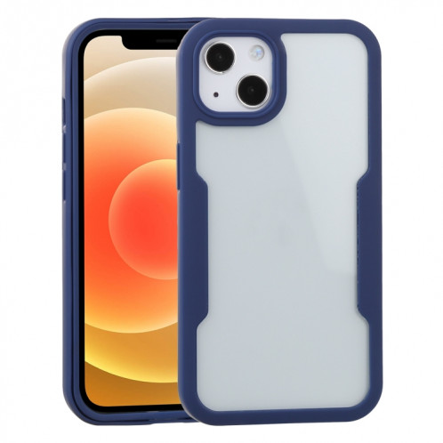 Acrylique + TPU 360 degrés Couverture complète Cas de protection antichoc pour iPhone 13 (bleu) SH002B160-36