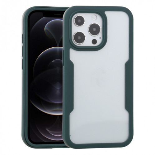 Acrylique + TPU 360 degrés Couverture complète Cas de protection antichoc pour iPhone 13 Pro (Vert) SH003A1736-36