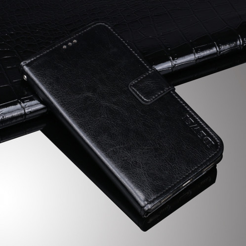 Edewei Crazy Horse Texture Horizontale Flip Cuir Case avec porte-cartes et portefeuille pour iPhone 13 (noir) SI802A993-37