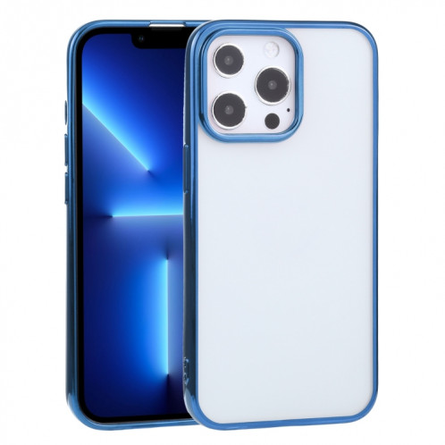 Étui de protection TPU de galvanoplastie ultra-mince pour iPhone 13 Pro (Bleu) SH703I1684-34