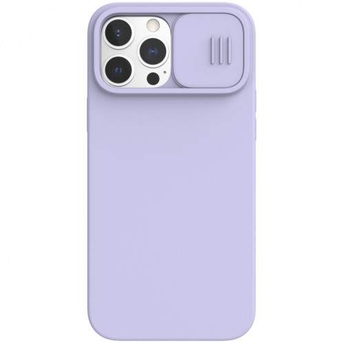 Nillkin Camshield Magsafe Magnétique Liquide Silicone + PC Couverture complète pour iPhone 13 Pro (violet) SN502B141-311