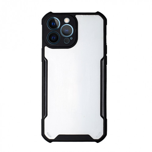 Cas d'acrylique + Couleur TPU TPU pour iPhone 13 Pro Max (Noir) SH604C1060-34