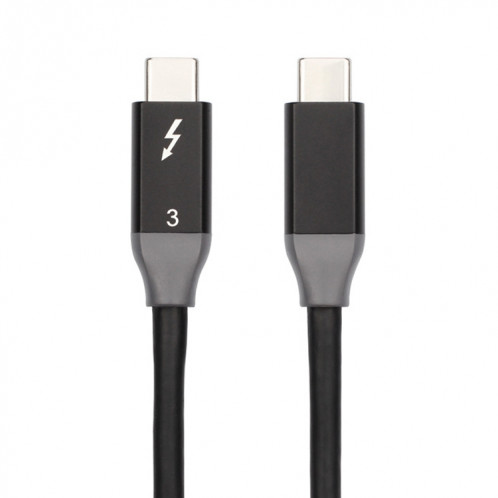 100W USB-C / TYPE-C 4.0 Homme à USB-C / TYPE-C 4,0 Câble de données de la fonction de fonction à deux couleurs mâle pour Thunderbolt 3, Longueur du câble: 0.61m SH72021268-37