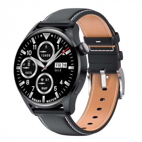 M103 1.35 pouces IPS Color Screen Smart Watch Smart Watch, Support Surveillance du sommeil / Surveillance de la fréquence cardiaque / Appel Bluetooth / Playback, Style: Bracelet en cuir (Noir) SH901A1086-310