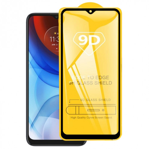 Film de verre trempé de 9D à écran complet de colle pour Motorola Moto E7i Power / E7 SH42011116-38