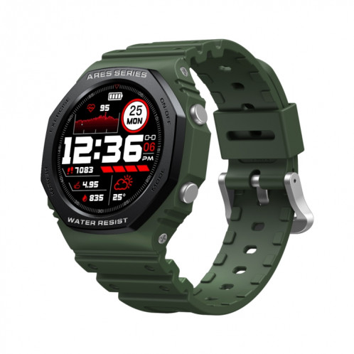 Zeblaze Ares 2 1,09 pouce Color Touch Screen 5ATM Water Smart Watch, Support Surveillance du sommeil / Surveillance de la fréquence cardiaque / Surveillance de la tension artérielle / Mode multi-sports (Vert) SZ401C1993-38