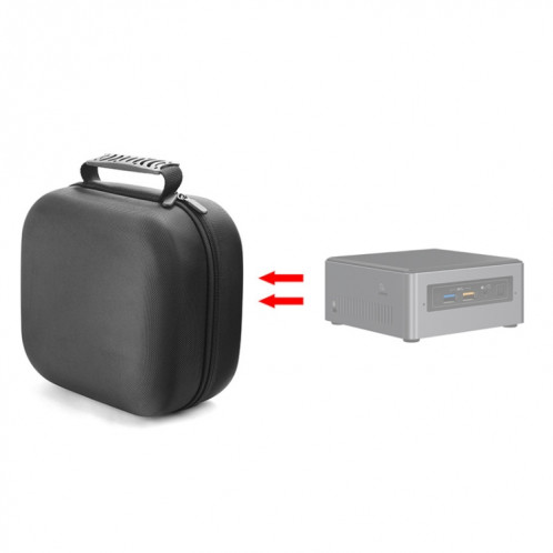 Pour Intel Nuc 7I7BNH / 7I3BNK Mini PC Sac de stockage protecteur (noir) SH602A1666-37