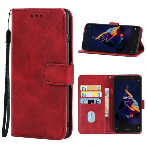 Coque de téléphone en cuir pour Ulefone Armor x8 (rouge) SH517C1948-36