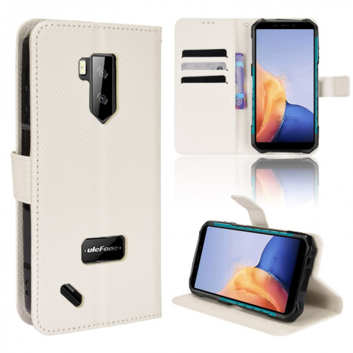 Pour Ulefone Armor X9 Diamond Texture Texture Coffre Téléphone (Blanc) SH403A1711-37