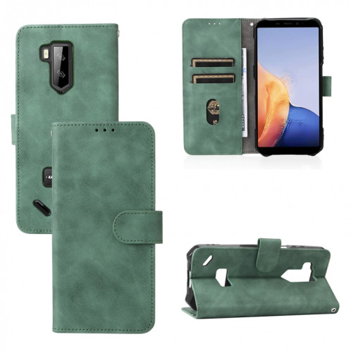 Pour Ulefone Armor x9 State Texture magnétique Texture de mollet Cas de téléphone PU (Vert) SH602D1664-37