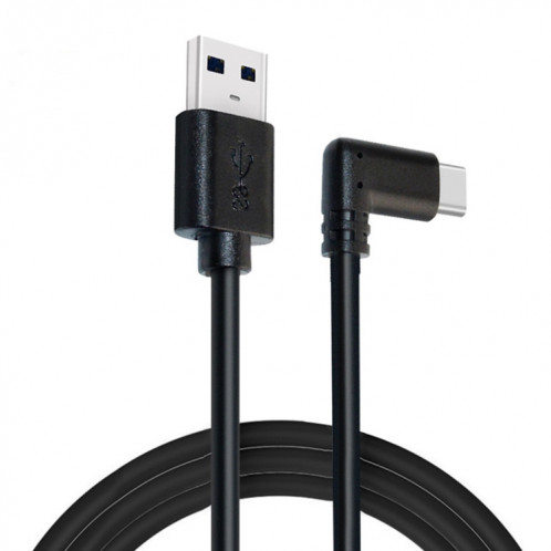Homme USB à USB 3.2 Gen1 Type-C Câble de liaison VR Coude pour Oculus Quête 1/2, Durée du câble: 5m (noir) SH501A1741-37