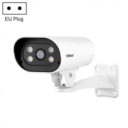 Srihome SH037B 4MP Vision nocturne en pleine couleur IP66 APPACRICATION DE BULLET IMPHERPORHER, Version POE, plug Eu SS13011939-39