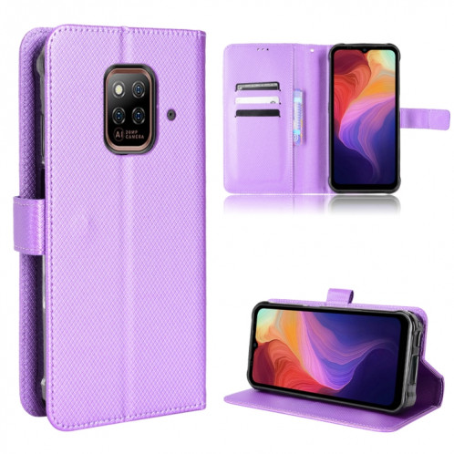 Pour Ulefone Power Armor 14/14 Pro Diamond Texture Texture Le cuir Téléphone (violet) SH508E1235-37