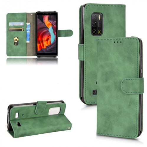 Pour Ulefone Armor X10 Skin Feel Magnetic Flip Leather Phone Case (vert) SH404C1508-36