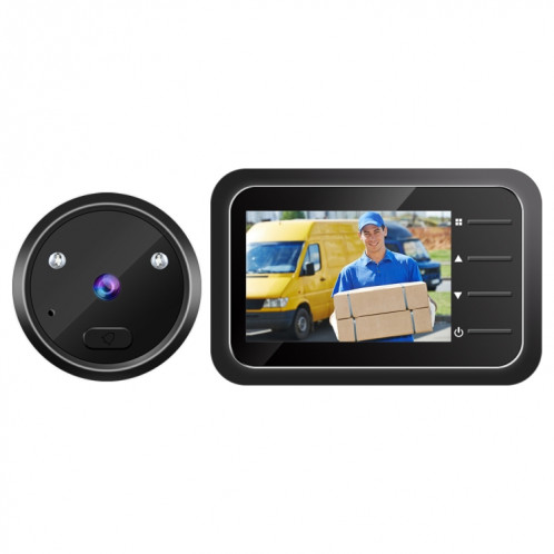ESCAM C22 Visionneuse de porte numérique à écran numérique de 2,4 pouces, Vision nocturne de support, carte TF, prenez des photos et des vidéos SE1474215-39