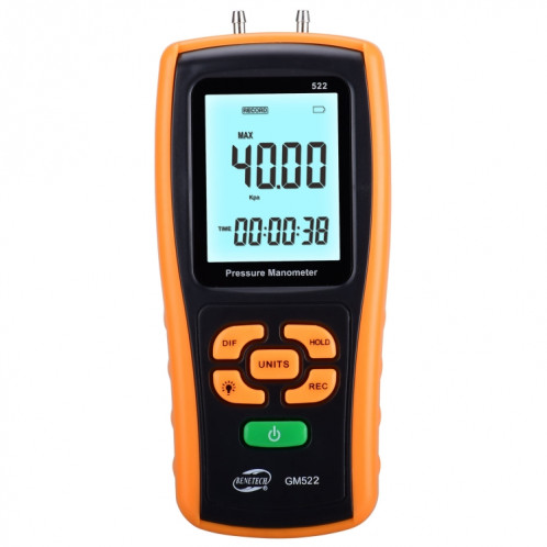 Gauge de pression portable Benetech GM522, batterie non incluse SB2284769-34