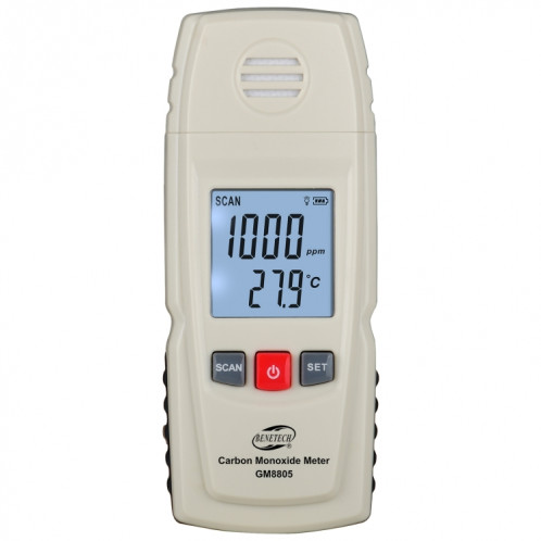 GM8805 Compteur de monoxyde de carbone numérique portable, pile non incluse SH2299602-35