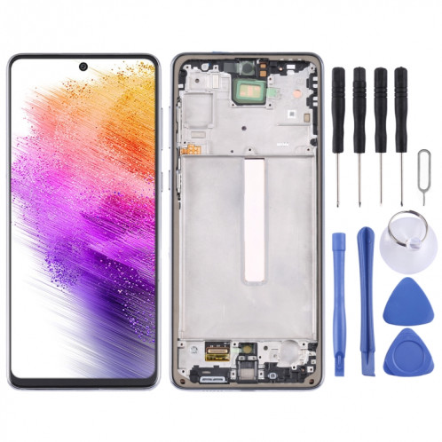 Écran LCD Super AMOLED d'origine pour Samsung Galaxy A73 5G SM-A736B numériseur assemblage complet avec cadre SH4201144-35