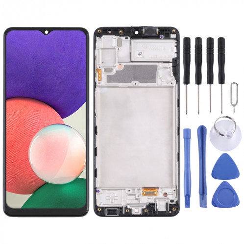 Écran LCD Super AMOLED d'origine pour Samsung Galaxy A22 4G SM-A225F numériseur assemblage complet avec cadre SH42121258-35