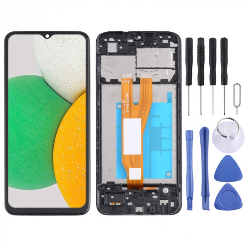 Écran LCD d'origine pour Samsung Galaxy A03 Core Digitizer Assemblage complet avec cadre SH42151760-35
