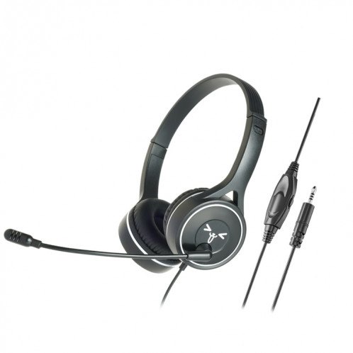 SOYTO SY-G30C Casque de jeu ergonomique à suppression de bruit avec microphone long, interface : 3,5 mm (noir) SS801A281-37