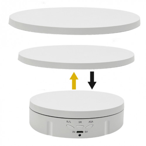 Présentoir rotatif électrique 3 en 1 (blanc) SH601B1317-36