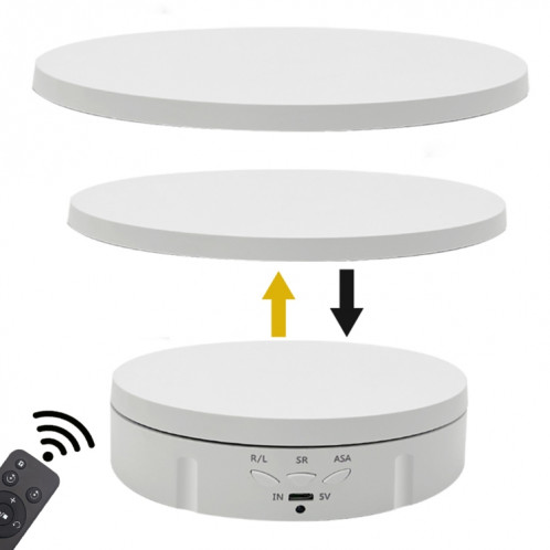 Présentoir rotatif électrique à distance 3 en 1 (blanc) SH602B663-37