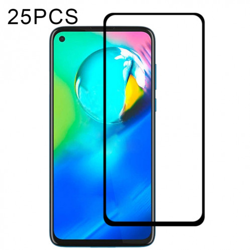 Pour Motorola Moto G8 Power 25 PCS Full Glue Full Cover Film de protection d'écran en verre trempé SH4404802-38