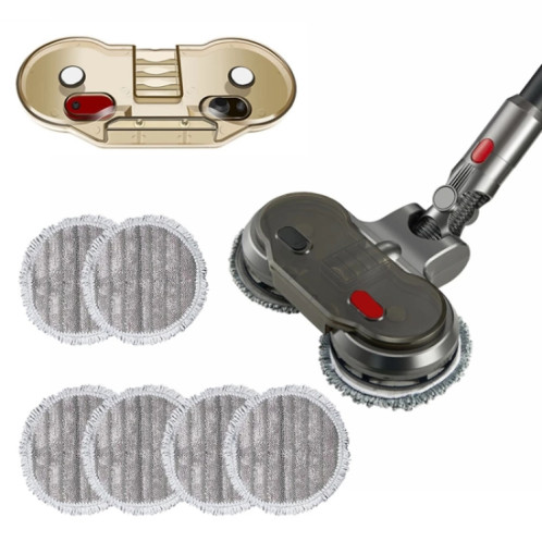 Pour Dyson V7 / V8 / V10 / V11 X004 tête de vadrouille électrique remorquage humide tête de nettoyage de sol domestique avec réservoir d'eau SH59011856-37