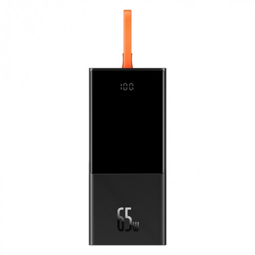 Baseus PPJL000001 20000mAh 65W Elf Affichage numérique Batterie externe à charge rapide avec câble (Noir) SB101A152-37