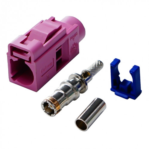 Pour câble RG174 Fakra Radio à sertir connecteur femelle Jack/fiche avec coaxial RF fantôme (Fakra H) SH301G244-34