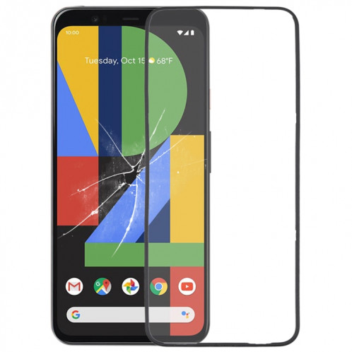 Cadre de lunette d'écran LCD avant pour Google Pixel 4XL SH210765-36