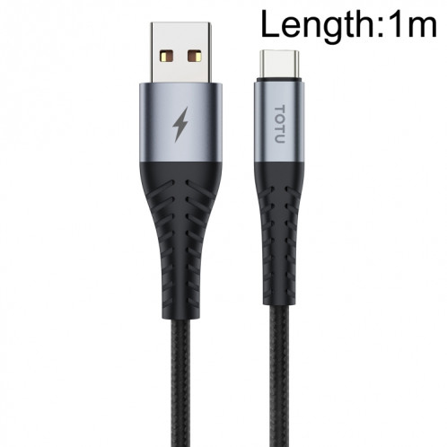 TOTU BT-010 Tough Series Câble de données de charge USB vers Type-C Longueur : 1 m ST59011736-34