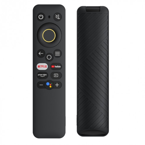 Pour Realme TV 30 pouces / 40 pouces Housse de protection en silicone de couleur unie (noir) SH101B246-33