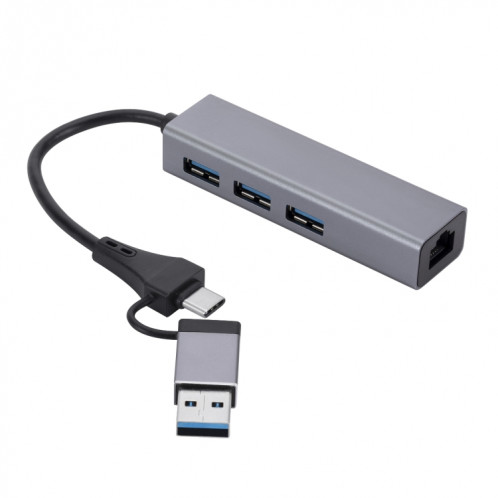 SL-006 USB3.0 Gigabit Réseau Type-C vers Port Réseau USB x 3 HUB SH75601670-34