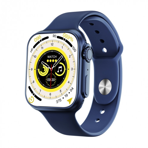 WS8 Plus Montre intelligente à écran tactile IPS de 2,0 pouces, étanche IP68, prise en charge de la fréquence cardiaque et de la surveillance de l'oxygène sanguin/modes sportifs (bleu) SH401E970-36