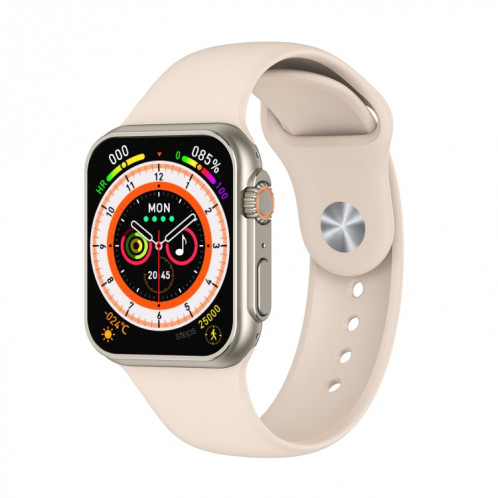 La montre intelligente à écran carré N8 Ultra 2,02 pouces prend en charge la surveillance de la fréquence cardiaque/la surveillance de l'oxygène sanguin (or) SH401C172-33