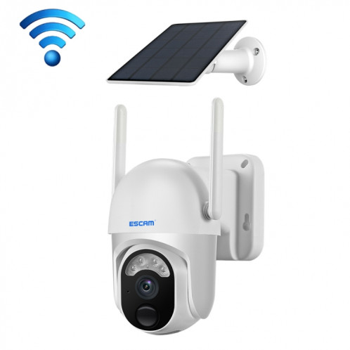 ESCAM QF103 3MP Cloud Storage PT WIFI Caméra IP d'alarme PIR avec prise en charge de la batterie du panneau solaire Vision nocturne en couleur et audio bidirectionnel SE85501874-311