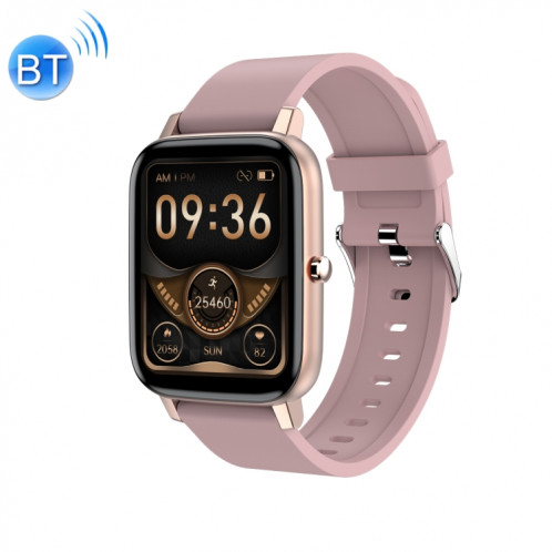 Ochstin 5H80 1,69 pouces Écran carré Bracelet en silicone Fréquence cardiaque Surveillance de l'oxygène sanguin Bluetooth Montre intelligente (Rose) SO901C1100-311